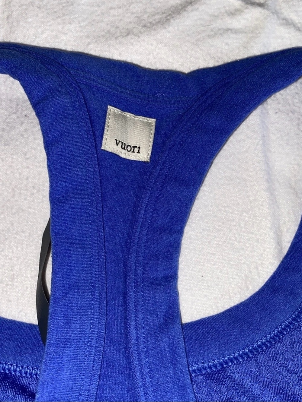 Vuori Cobalt Blue Racerback Sports Bra - Small - J9 - Picture 4 of 11